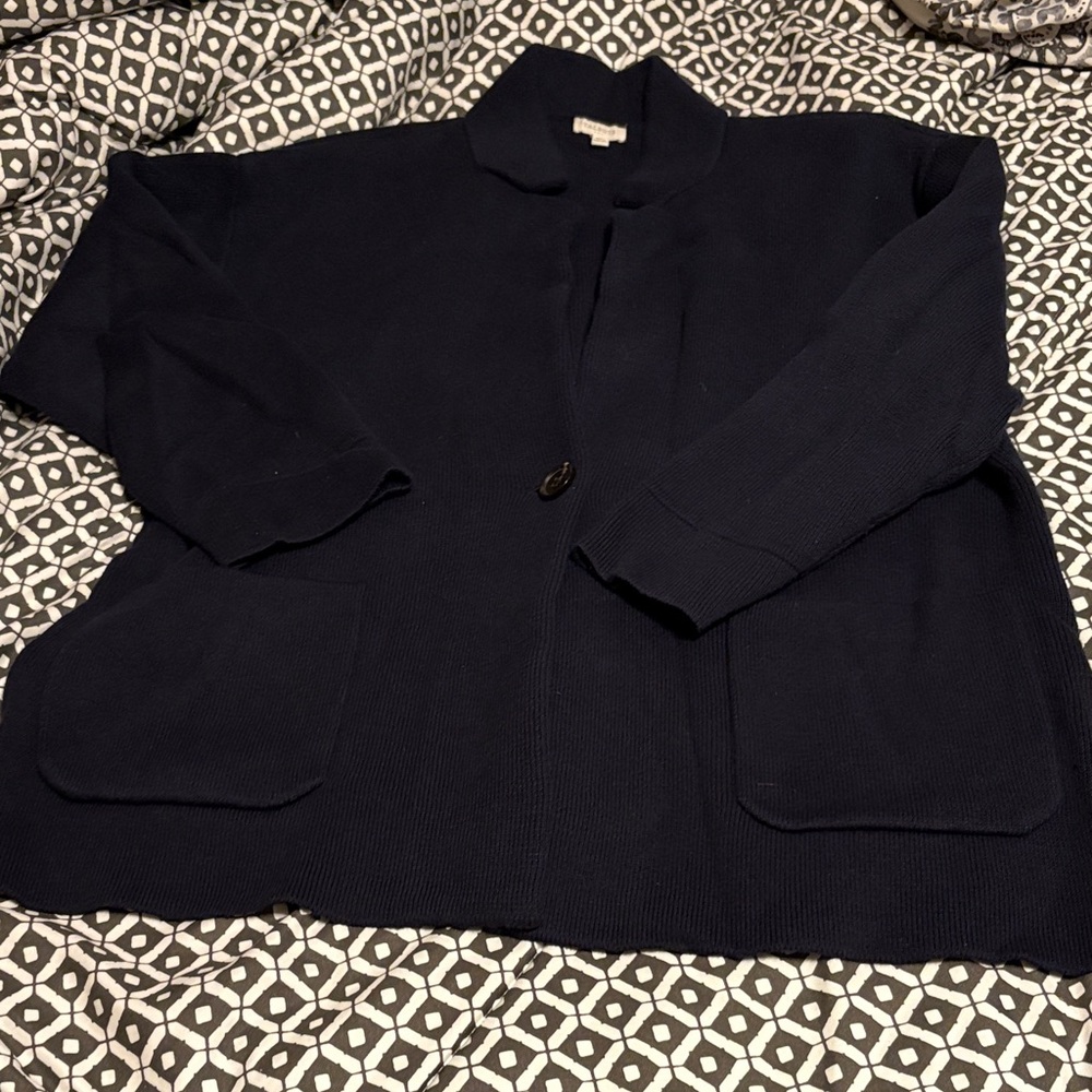 Women's Size XL Talbots Navy sweater